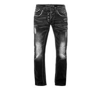 Straight-Jeans RUSTY NEAL, Herren, Gr. 30, Länge 34, schwarz, 99% Baumwolle, 1% Elasthan, mehrfarbig, lang, Jeans Straight-Jeans, im bequemen Straight Fit-Schnitt (91172813-30) schwarz