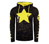 Grobstrick Comic Kapuzen-Pullover L