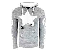 Grobstrick Comic Kapuzen-Pullover XL