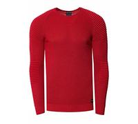 RUSTY NEAL® Pullover mit modernem Rundhalsausschnitt, rot, M Rot