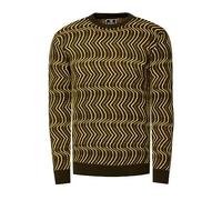 Strickpullover RUSTY NEAL, Herren, Gr. S, grün (khaki), 70% Polyacryl, 30% Baumwolle, mehrfarbig, casual, normal, Rundhals, Langarm, Pullover, in tollem Design (36001017-S) khaki