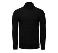 RUSTY NEAL® Strickpullover mit elegantem Stehkragen, schwarz, M Schwarz