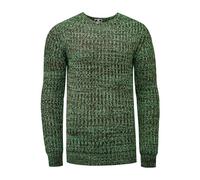 Rusty Neal Herren Pullover Grob-Strick Neon Pullover Streetwear-Basics Langarm Strick-Pullover 392, Farbe:Grün, Größe S-3XL:XL