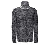 Rusty Neal Herren Pullover Rollkragen Grob-Strick Pulli Regular Fit Knitwear' Langarmpullover 435, Farbe:Schwarz, Größe S-3XL:L