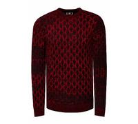 Rusty Neal Herren Pullover S M L XL XXL 3XL Strickpullover Rundhals Grob-Strick-Pullover Langarm 429, Farbe:Rot, Größe S-3XL:L
