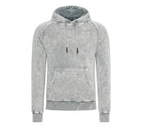 Kapuzensweatshirt RUSTY NEAL, Herren, Gr. L, grau, 100% Baumwolle, unifarben, casual, ohne Ausschnitt, Sweatshirts, in verwaschenem Design (28444941-L) grau