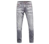 Straight-Jeans RUSTY NEAL "ODAR" Gr. 38, US-Größen, grau Herren Jeans Straight Fit Mit farblich abgesetzten Ziernähten (84450100-38)