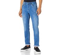 Rusty Neal Jeanshose Herren Jeans Slim Fit Stretch Streetwear Basics Jeans-Hose Stone-Washed Business-Freizeit 224, Farbe:Royal Blue - 4, Größe Jeans L32 + L34:32/32