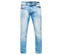 Straight-Jeans RUSTY NEAL "TOYAMA" Gr. 33, Länge 32, blau (hellblau) Herren Jeans (36506745-33) hellblau