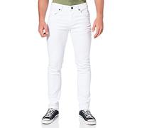 Straight-Jeans RUSTY NEAL "MELVIN", Herren, Gr. 38, Länge 32, weiß, 98% Baumwolle, 2% Elasthan, unifarben, casual, Jeans, im klassischen 5-Pocket-Stil (86586168-38) weiß