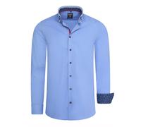 Rusty Neal Overhemd Regular Fit Blau M