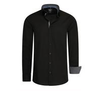 Rusty Neal Overhemd Regular Fit Schwarz L