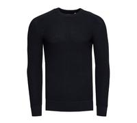 Strickpullover RUSTY NEAL, Herren, Gr. XXL, blau (dunkelblau), 50% Baumwolle, 50% Polyacryl, unifarben, casual, normal, Rundhals, Langarm, Pullover, in sportlichem Design (54023142-XXL) dunkelblau