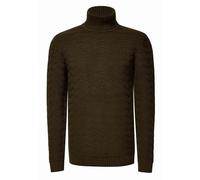 Rollkragenpullover RUSTY NEAL, Herren, Gr. M, grün (khaki), 70% Polyacryl, 30% Baumwolle, unifarben, normal, hoch geschlossener Ausschnitt, Pullover, im angesagten Design (43642458-M) khaki