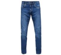 Royal Blue Used Jeans Hose "MELVIN" Slim Fit Cotton-Stretch 33W/32L