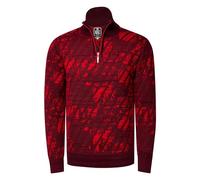 Stehkragen-Pullover mit 1/2 Zipper S