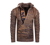 RUSTY NEAL® Strickpullover mit stylischem Ausschnitt, braun, M Braun