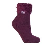 Rutschfeste, niedrig geschnittene Thermo-Slipper-Bettsocken für Damen mit Griffen 4-6,5