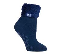 Rutschfeste, niedrig geschnittene Thermo-Slipper-Bettsocken für Damen mit Griffen 4-6,5