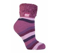 Rutschfeste, niedrig geschnittene Thermo-Slipper-Bettsocken für Damen mit Griffen 4-6,5