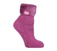 Rutschfeste, niedrig geschnittene Thermo-Slipper-Bettsocken für Damen mit Griffen 4-6,5