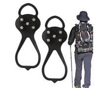 Rutschfeste Überschuhe, Tragbare Schneehandgriffe für Schneeschuhe, 2 Stück - Multifunktionale Wanderstiefel, Eisstollen, Überschuhe zum Hineinschlüpfen zum Gehen