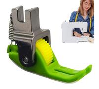 Rutschreduzierender Materialhandler - Rollen-Nähfuß - rotierende Radführung, kompakter Nadelbereich Addon, kontrolliertes Textilwerkzeug für schwere, leichte Stoffe und Projekte Haushaltsgeräte