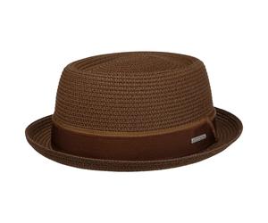 Ruviano Pork Pie Strohhut by Stetson dunkelbraun L (58-59 cm)
