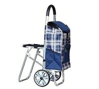 RUVOO Einkaufswagen Treppensteiger Trolley Faltbar Großes Fassungsvermögen Leicht Zusammenklappbar Einkaufstrolley Klappbar