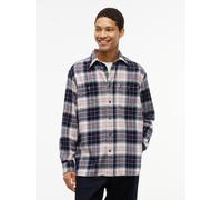 Flanellhemd TOMMY HILFIGER "RWB TARTAN FLANNEL", Herren, Gr. L (52), N-Gr, ivory silk, check, Web, Obermaterial: 100% Baumwolle, kariert, normal normal, Manschette, Hemden, Regular Fit soft Flannel (3