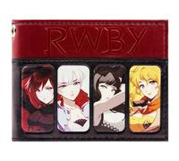 RWBY Ruby Weiss Blake Yang Beacon Academy Team Geldbörse/Geldbeutel Zweifach Faltbarer Ausweis- & Kartenhalter, Schwarz