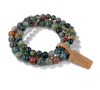 RWCCCRW Chakra-Armband, natürliche Edelsteine, 3-teiliges Set, Kristall-Armbänder, modische Reiki-Yoga-Armbänder, Energie-Edelstein-Armbänder, Schmuck für Männer und Frauen