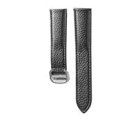 RWCCCRW Echtes Leder Uhrenarmband für Cartier Tank Solo Herren Damen Armband Faltschließe Gürtel 17mm 20mm 22mm 23mm 25mm