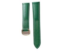 RWCCCRW Echtes Leder Uhrenarmband für Cartier Tank Solo Herren Damen Armband Faltschließe Gürtel 17mm 20mm 22mm 23mm 25mm