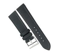 RWCCCRW Nylon Stoff Armband 22mm für Breitling Avenger Schwarz Grau Canvas Leder Uhrenarmband Dornschließe Armband Herren