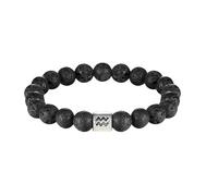 RWGSNB Armband Edelstein, Sternzeichen Sternbild Edelsteinarmband Premium Armband Aus Natürlichem Lavastein Perlen Schutzkristall Armreifen Schmuck Geburtstagsgeschenke für Frauen und Männer