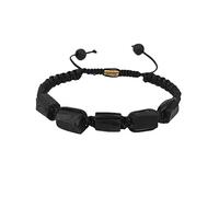 Perlen Armband, Natürliche Schwarze Turmalin-Stein-Armbänder, Nugget-Perlen, Energie-Edelstein, Chakra, Geflochtenes Seil, Verstellbare Armbänder, Armreifen, Yoga-Schmuck Für Damen Und Herren