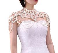 RWRAPS Hochzeit Faux Pearl Bib Halsband Halskette Schmuck Perlen Körperkette Schalkragen