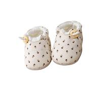 Rxgiasup 1 Paar mit Baumwolle gepolsterte Anfänger Wanderschuhe, rutschfestes Design, Bodenschuhe für den Innenbereich für den Fußschutz von Kleinkindern, Baby Erstlaufschuhe aus Baumwolle
