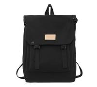 Rxgiasup Modischer Nylon-Rucksack mit viel Platz, Schultasche, Reiserucksack, lässiger Tagesrucksack für Bücher und Elektronik, Schulrucksack, Schwarz