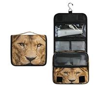RXYY Hängend Kulturtasche Afrikanisch Tier Löwe ausklappbar Bad Turnhalle Kulturbeutel Veranstalter tragbar kosmetisch Waschtasche für Frauen Mädchen