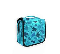 RXYY Hängend Kulturtasche Meer Niedlich Schildkröte Muster ausklappbar Bad Turnhalle Kulturbeutel Veranstalter tragbar kosmetisch Waschtasche für Frauen Mädchen