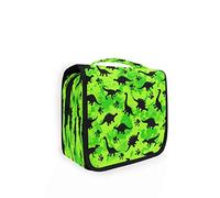 RXYY Hängend Kulturtasche Niedlich Dinosauriers Pfote Grün ausklappbar Bad Turnhalle Kulturbeutel Veranstalter tragbar kosmetisch Waschtasche für Frauen Mädchen