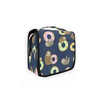 RXYY Hängend Kulturtasche Niedlich Faultier Krapfen Muster ausklappbar Bad Turnhalle Kulturbeutel Veranstalter tragbar kosmetisch Waschtasche für Frauen Mädchen