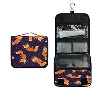 RXYY Hängend Kulturtasche Platz Fuchs Star ausklappbar Bad Turnhalle Kulturbeutel Veranstalter tragbar kosmetisch Waschtasche für Frauen Mädchen