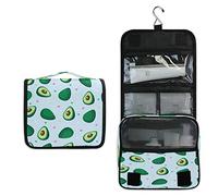 RXYY Hängend Kulturtasche Sommer- Obst Avocado Herzens ausklappbar Bad Turnhalle Kulturbeutel Veranstalter tragbar kosmetisch Waschtasche für Frauen Mädchen