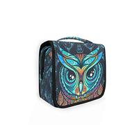 RXYY Hängend Kulturtasche Stammes Tier Eule ausklappbar Bad Turnhalle Kulturbeutel Veranstalter tragbar kosmetisch Waschtasche für Frauen Mädchen