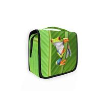 RXYY Hängend Kulturtasche Tier Frosch Grün ausklappbar Bad Turnhalle Kulturbeutel Veranstalter tragbar kosmetisch Waschtasche für Frauen Mädchen