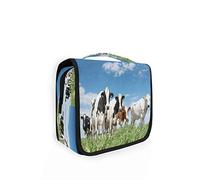 RXYY Hängend Kulturtasche Tier Kuh Drucken ausklappbar Bad Turnhalle Kulturbeutel Veranstalter tragbar kosmetisch Waschtasche für Frauen Mädchen