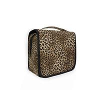 RXYY Hängend Kulturtasche Tier Leopard Haut ausklappbar Bad Turnhalle Kulturbeutel Veranstalter tragbar kosmetisch Waschtasche für Frauen Mädchen